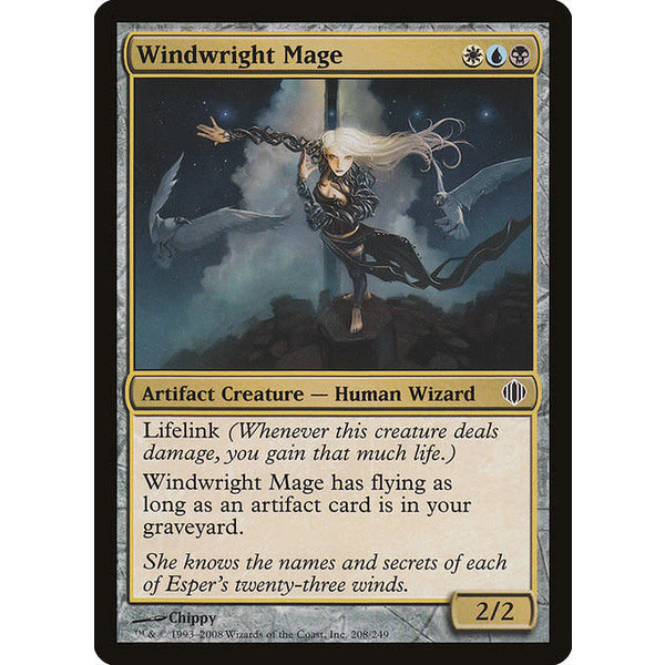 Magic: The Gathering Windwright Mage (208) Lightly Played
