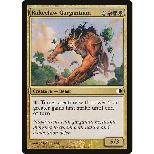 Magic: The Gathering Rakeclaw Gargantuan (186) Lightly Played