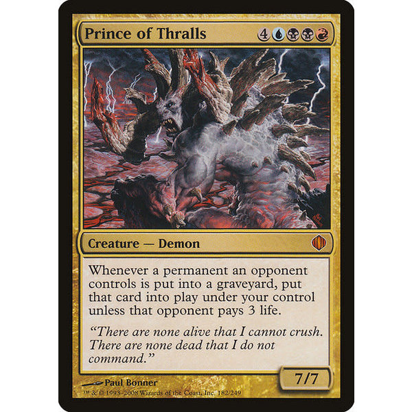 Magic: The Gathering Prince of Thralls (182) Lightly Played - Japanese