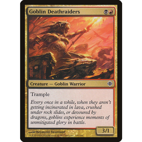 Magic: The Gathering Goblin Deathraiders (169) Lightly Played Foil