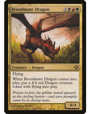 Magic: The Gathering Broodmate Dragon (160) Lightly Played