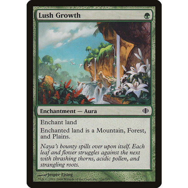 Magic: The Gathering Lush Growth (136) Lightly Played