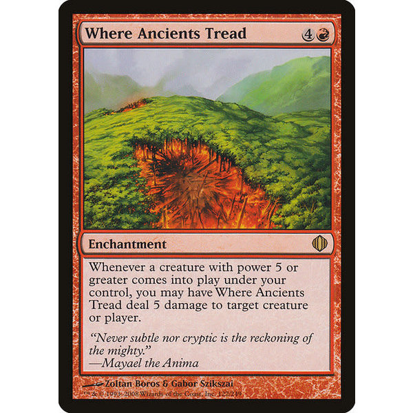 Magic: The Gathering Where Ancients Tread (122) Lightly Played