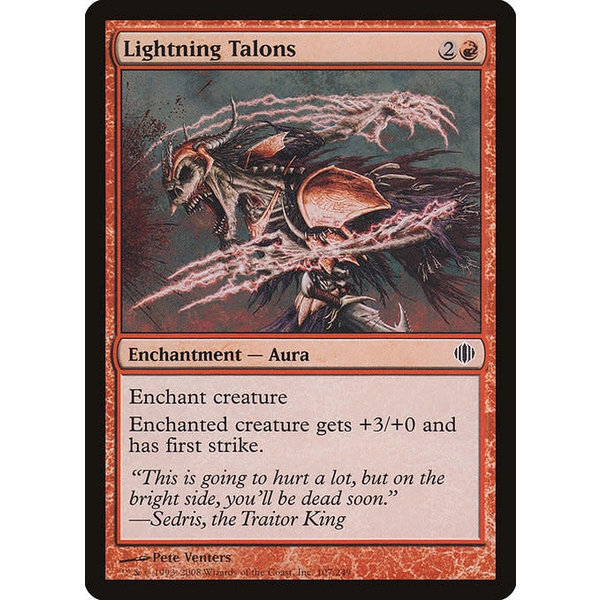 Magic: The Gathering Lightning Talons (107) Lightly Played