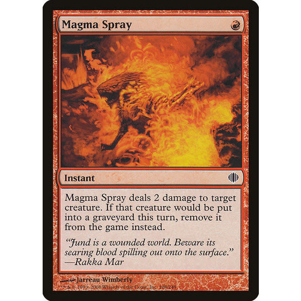 Magic: The Gathering Magma Spray (108) Lightly Played