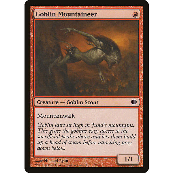 Magic: The Gathering Goblin Mountaineer (102) Lightly Played