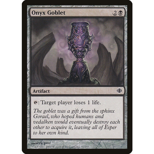 Magic: The Gathering Onyx Goblet (081) Lightly Played