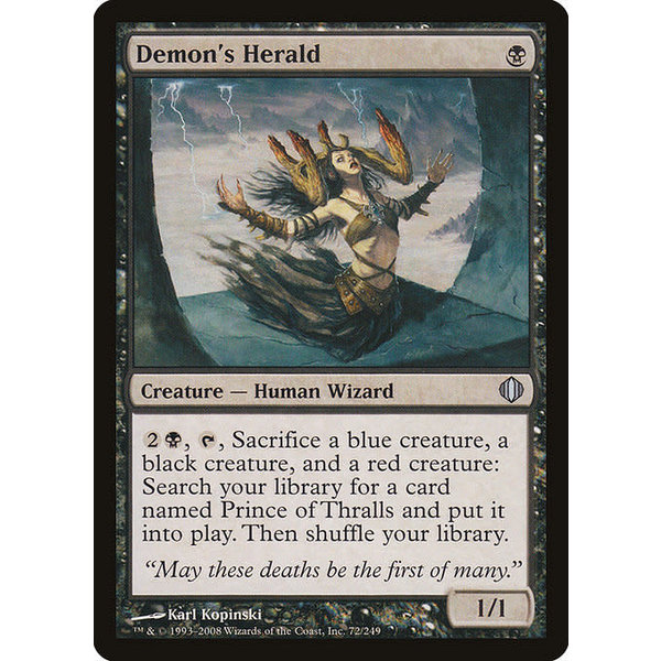 Magic: The Gathering Demon's Herald (072) Lightly Played