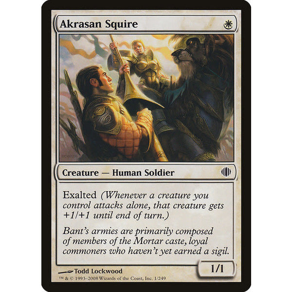 Magic: The Gathering Akrasan Squire (001) Lightly Played