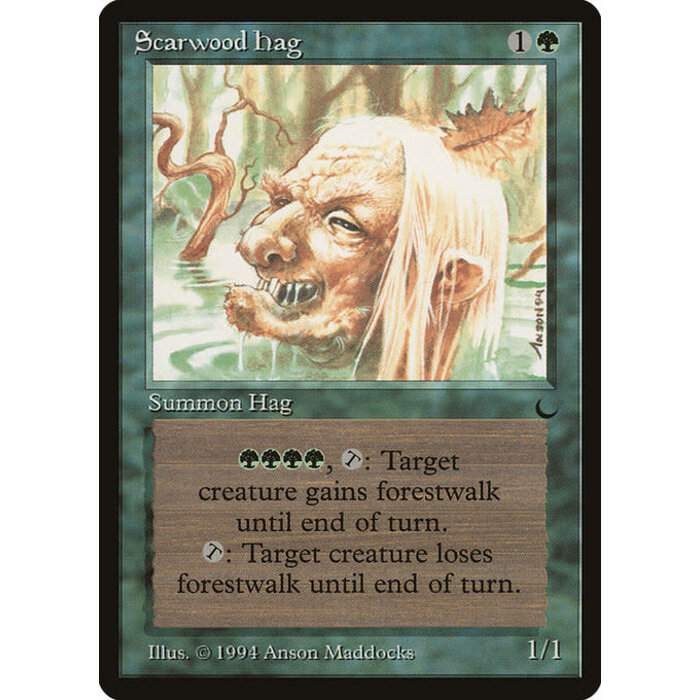 Magic: The Gathering Scarwood Hag (086) Moderately Played