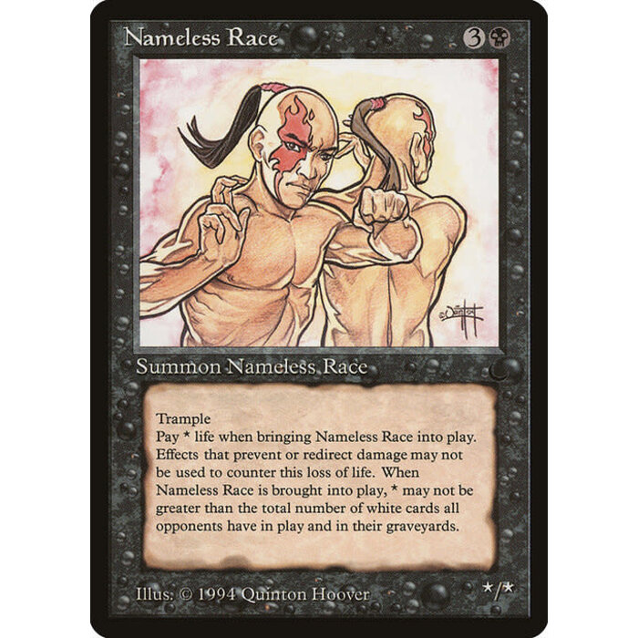 Magic: The Gathering Nameless Race (050) Moderately Played