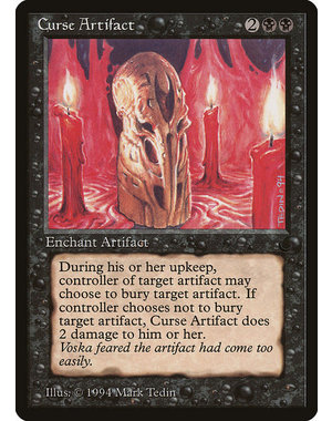 Magic: The Gathering Curse Artifact (043) Damaged