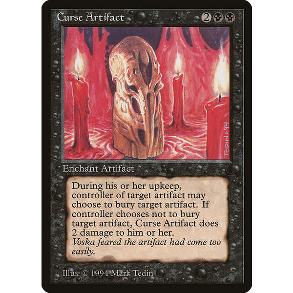 Magic: The Gathering Curse Artifact (043) Damaged