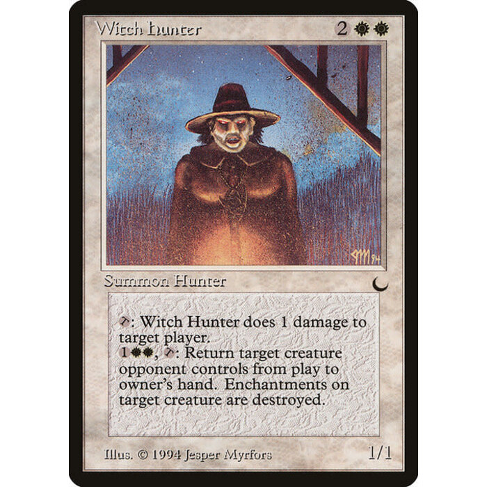 Magic: The Gathering Witch Hunter (019) Damaged