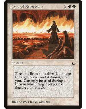 Magic: The Gathering Fire and Brimstone (009) Moderately Played
