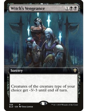 Magic: The Gathering Witch's Vengeance (Extended Art) (358) Lightly Played Foil