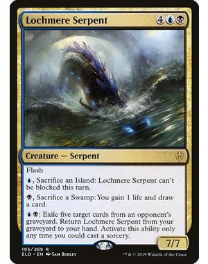 Magic: The Gathering Lochmere Serpent (195) Lightly Played