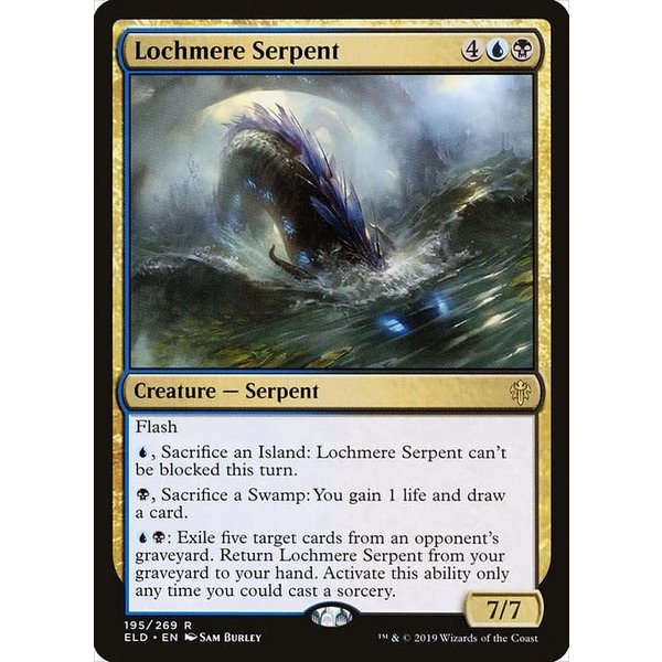 Magic: The Gathering Lochmere Serpent (195) Lightly Played