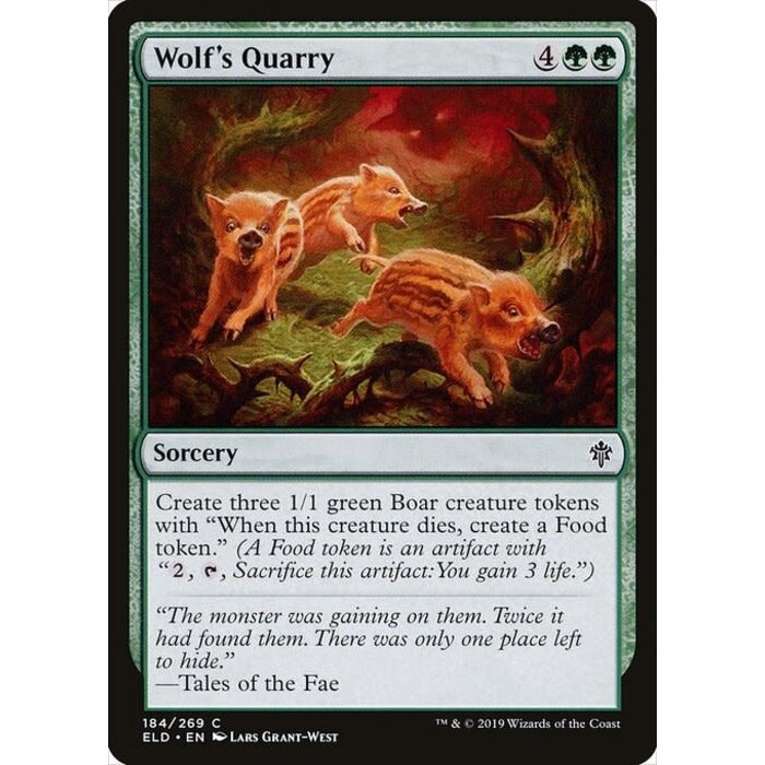 Magic: The Gathering Wolf's Quarry (184) Near Mint Foil