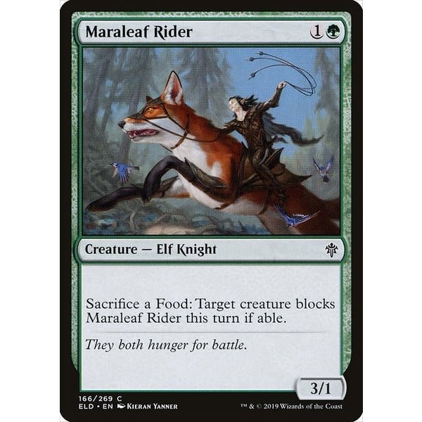 Magic: The Gathering Maraleaf Rider (166) Lightly Played