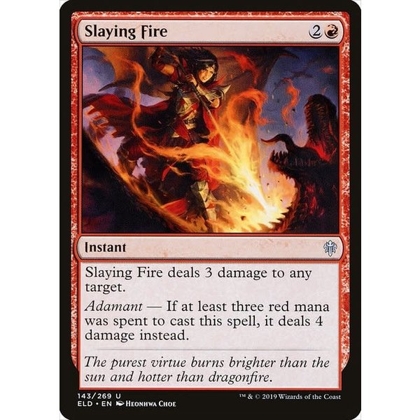 Magic: The Gathering Slaying Fire (143) Lightly Played Foil