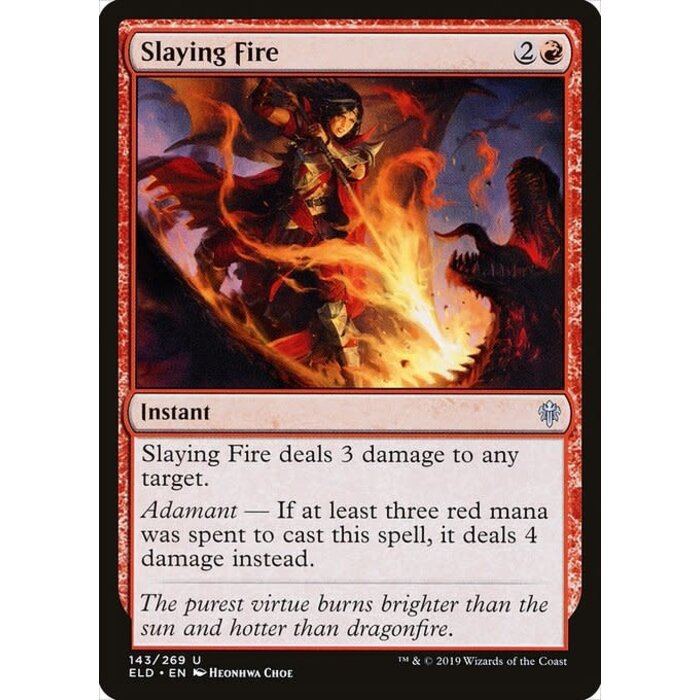 Magic: The Gathering Slaying Fire (143) Lightly Played Foil