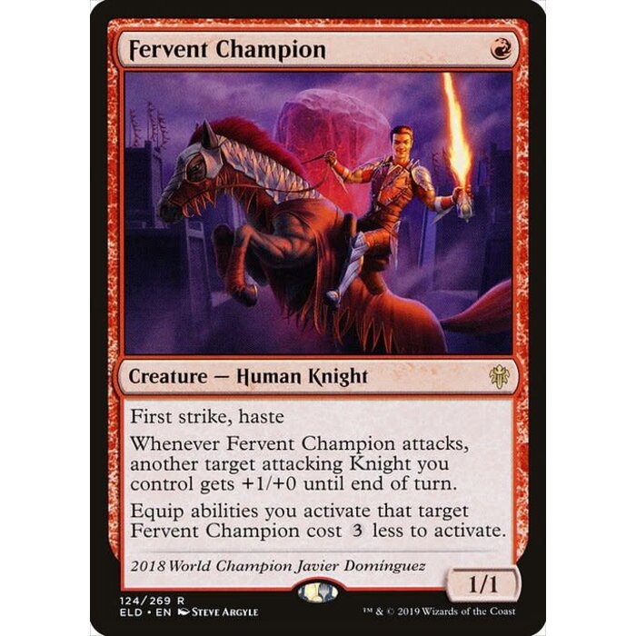 Magic: The Gathering Fervent Champion (124) Lightly Played