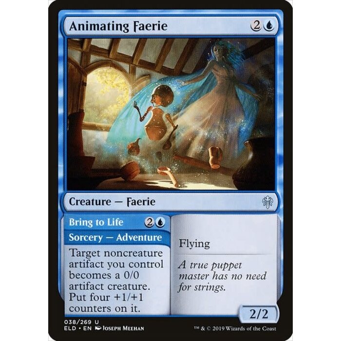 Magic: The Gathering Animating Faerie (038) Near Mint