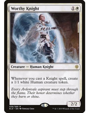 Magic: The Gathering Worthy Knight (036) Lightly Played
