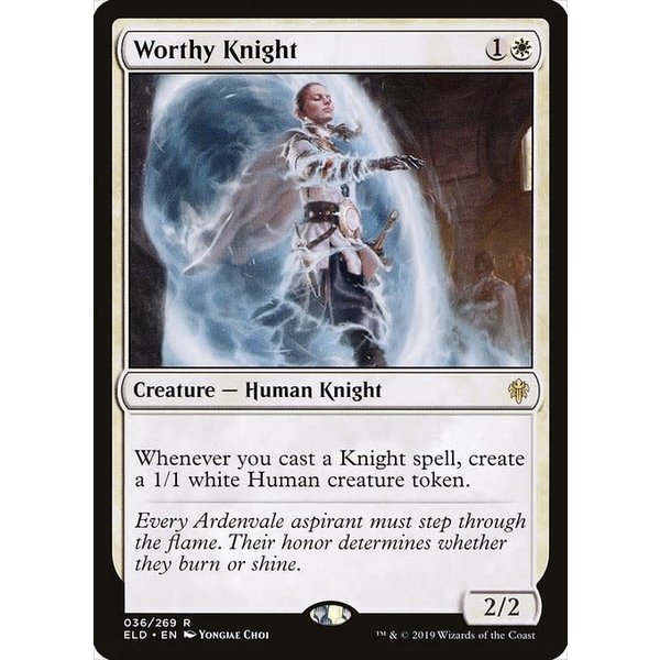 Magic: The Gathering Worthy Knight (036) Lightly Played