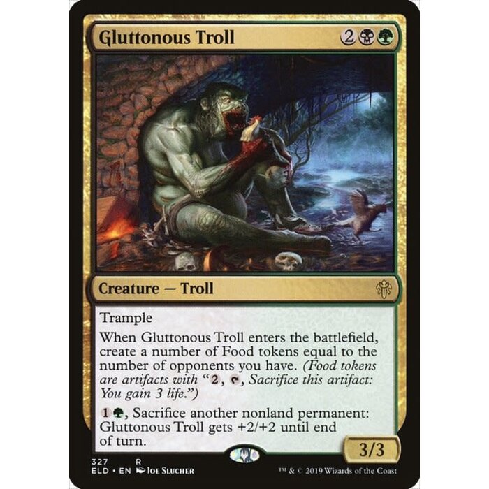 Magic: The Gathering Gluttonous Troll (327) Near Mint