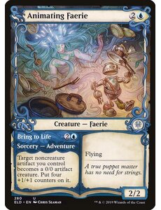 Magic: The Gathering Animating Faerie (Showcase) (280) Near Mint