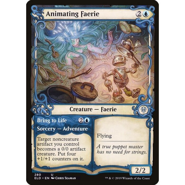 Magic: The Gathering Animating Faerie (Showcase) (280) Near Mint