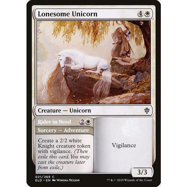 Magic: The Gathering Lonesome Unicorn (021) Near Mint