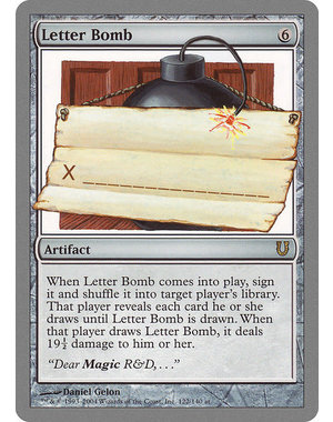 Magic: The Gathering Letter Bomb (122) Lightly Played