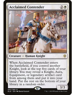 Magic: The Gathering Acclaimed Contender (001) Near Mint