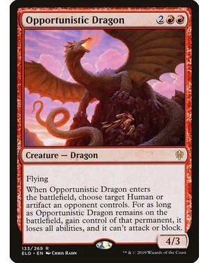Magic: The Gathering Opportunistic Dragon (133) Lightly Played Foil