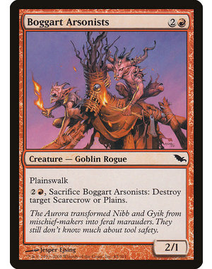 Magic: The Gathering Boggart Arsonists (085) Moderately Played