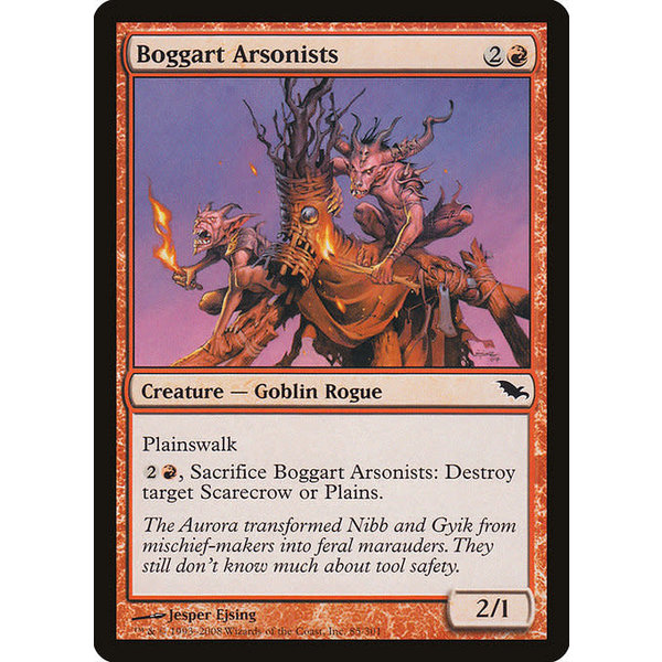 Magic: The Gathering Boggart Arsonists (085) Moderately Played