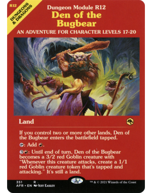 Magic: The Gathering Den of the Bugbear (Dungeon Module) (351) Lightly Played