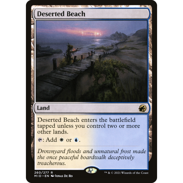Magic: The Gathering Deserted Beach (260) Lightly Played Foil