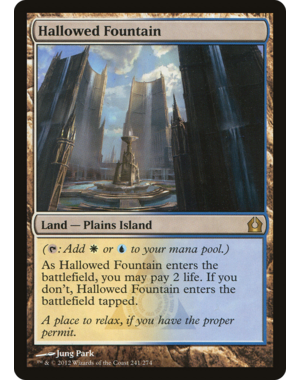 Magic: The Gathering Hallowed Fountain (241) Lightly Played