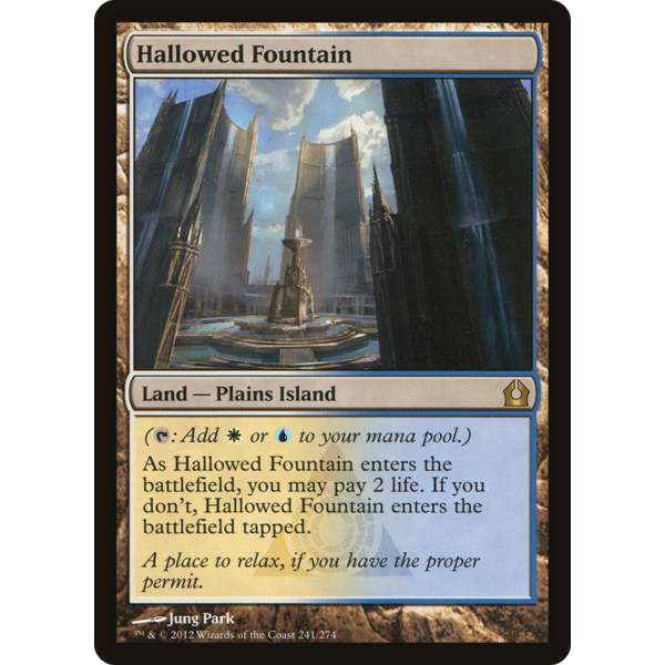 Magic: The Gathering Hallowed Fountain (241) Lightly Played