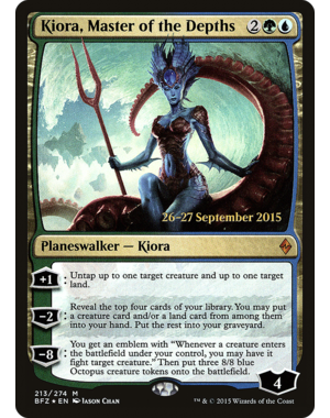Magic: The Gathering Kiora, Master of the Depth (213s) Moderately Played Foil