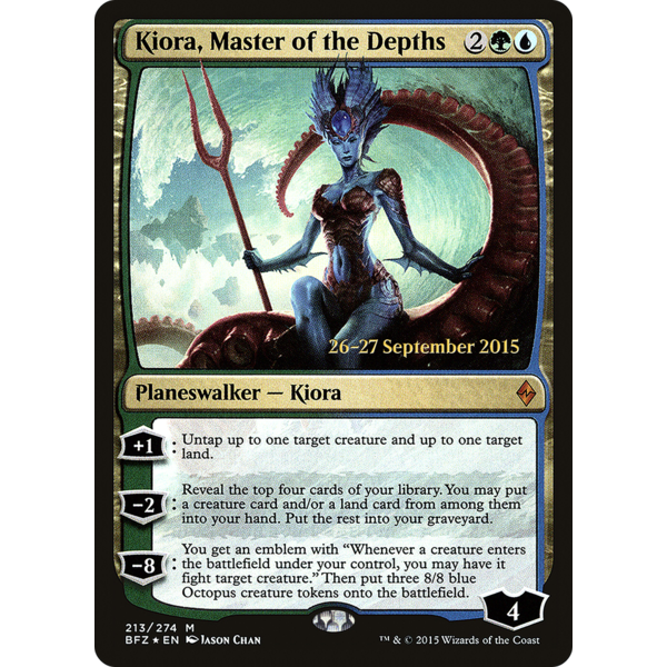 Magic: The Gathering Kiora, Master of the Depth (213s) Moderately Played Foil