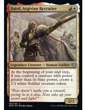 Magic: The Gathering Baird, Argivian Recruiter (195) Lightly Played Foil