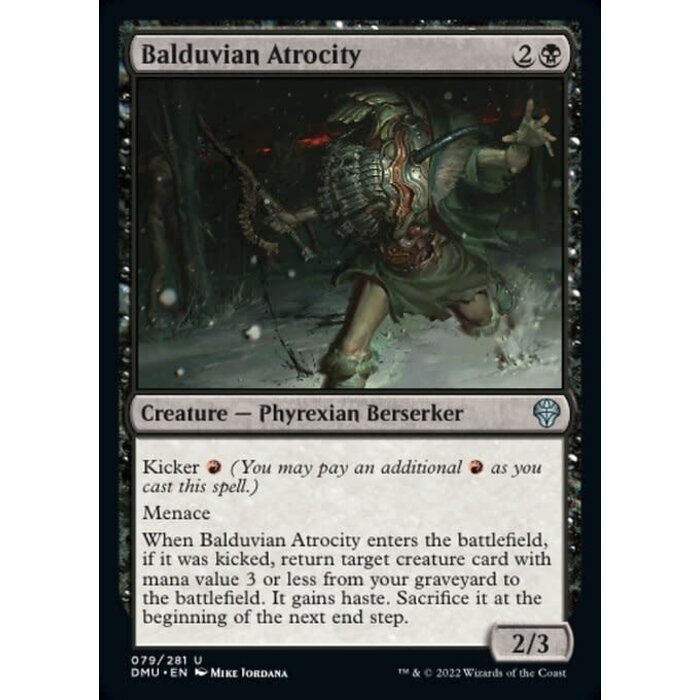 Magic: The Gathering Balduvian Atrocity (079) Lightly Played Foil