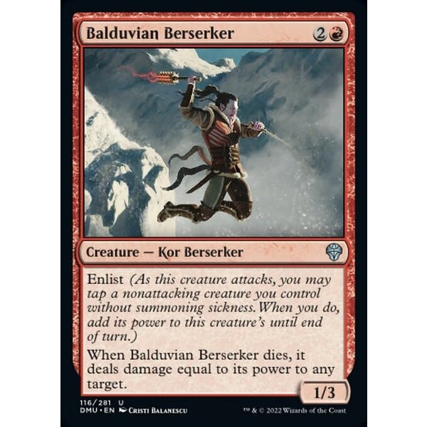 Magic: The Gathering Balduvian Berserker (116) Lightly Played Foil