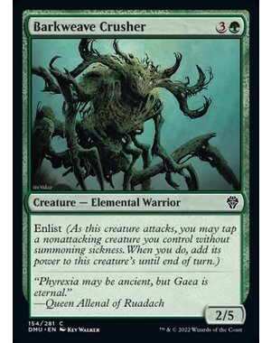 Magic: The Gathering Barkweave Crusher (154) Lightly Played Foil