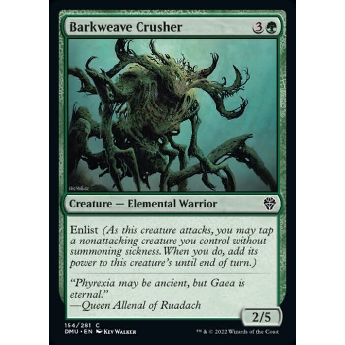 Magic: The Gathering Barkweave Crusher (154) Lightly Played Foil
